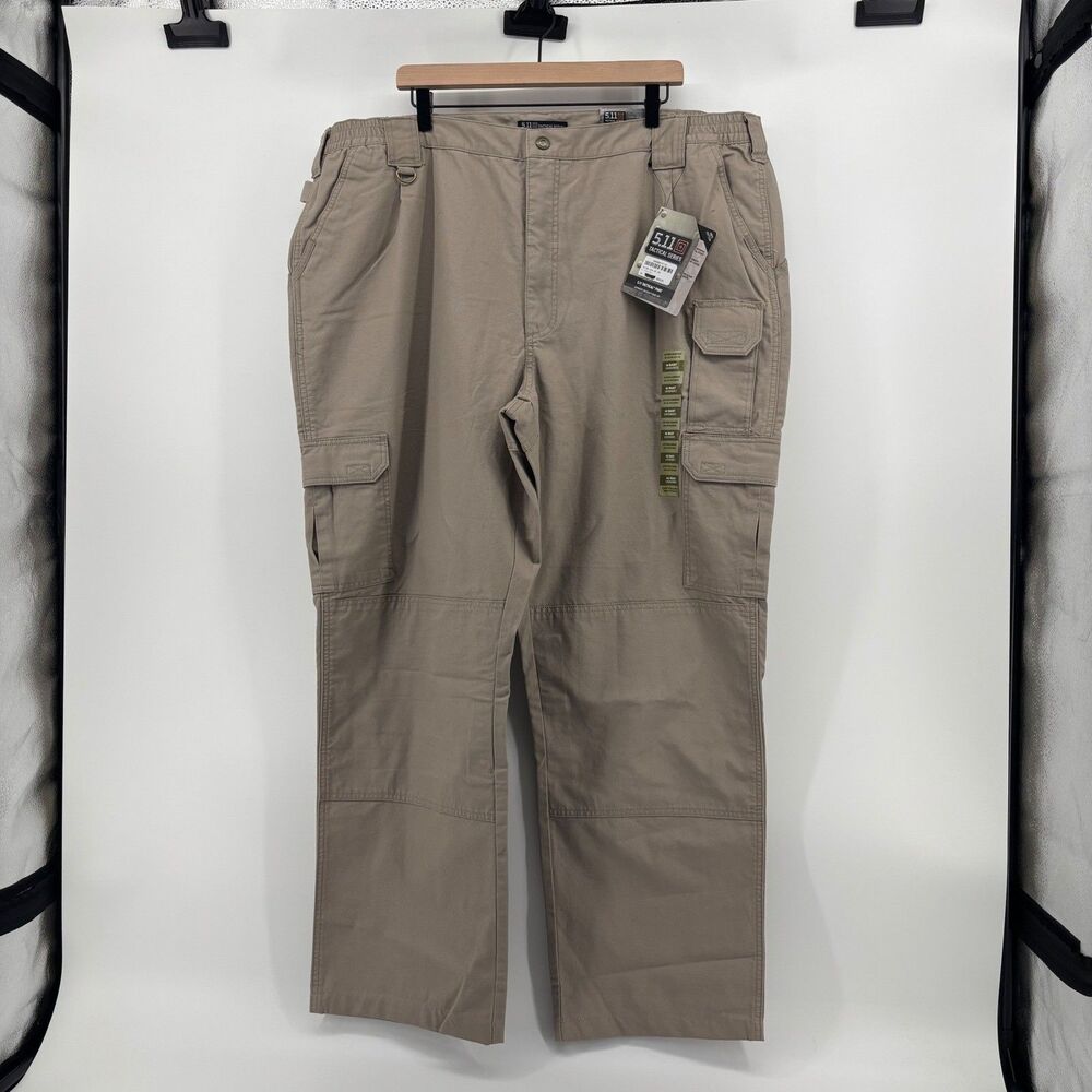 5.11 Tactical Pants Mens 46 Khaki New Cotton Canvas Cargo Work Pants 74251